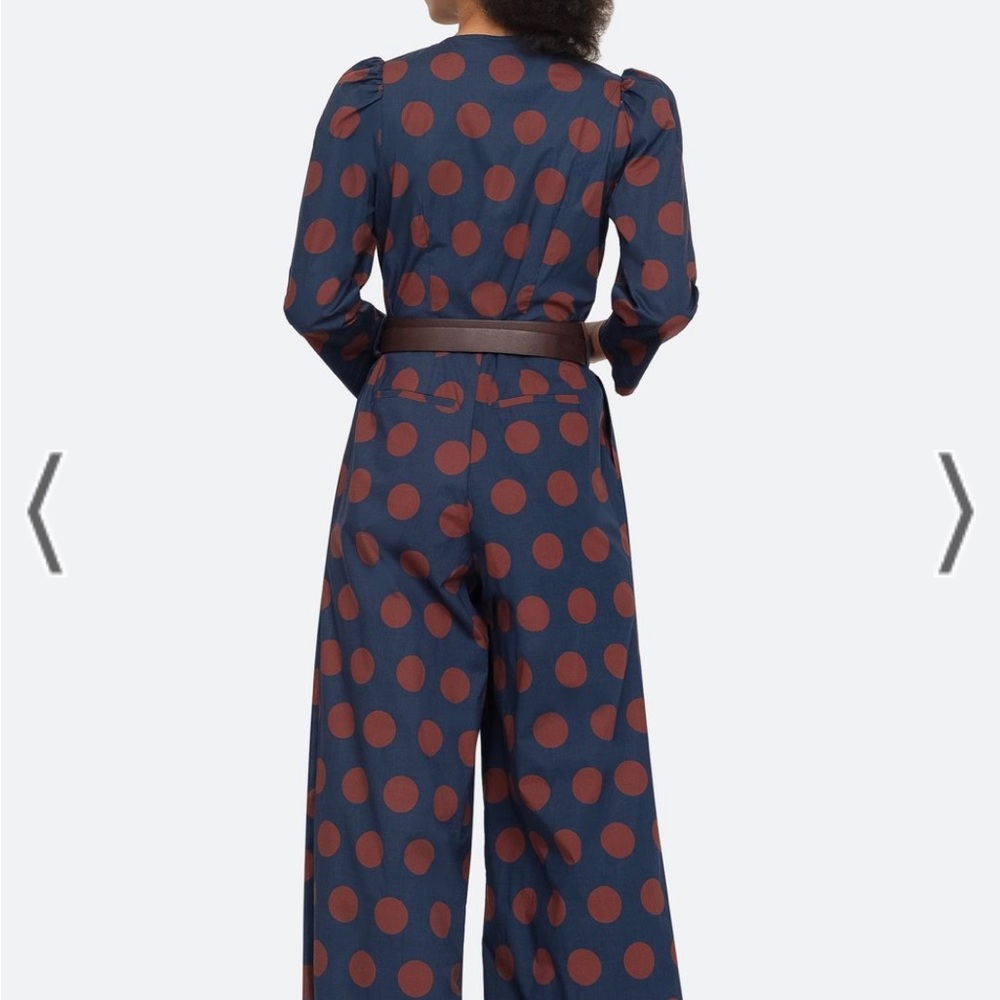 Sea New York Jumpsuit Sz 10 Penny Polka Dot - Picture 3 of 17